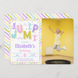 Invitación de foto de salto editable