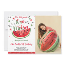 Invitación de foto de sandía