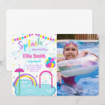 Invitación de foto de Splash Pad