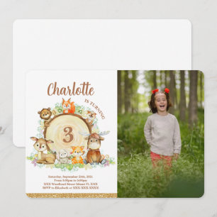 Invitación de foto del bosque