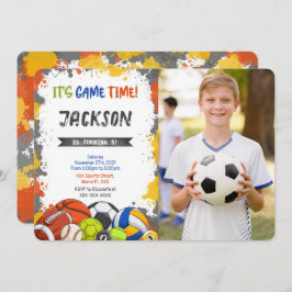 Invitación de foto deportiva