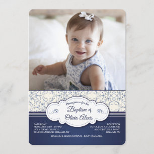 Invitación de Foto Elegancia Azul