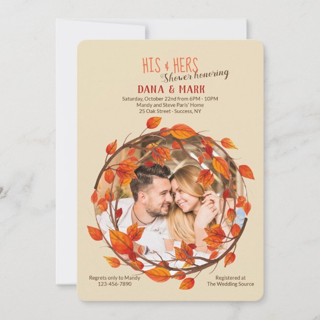 Invitación de Foto Glory Falls <a href="https://ww (Anverso)