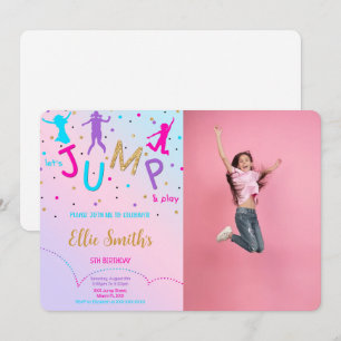 Invitación de foto Let's Jump