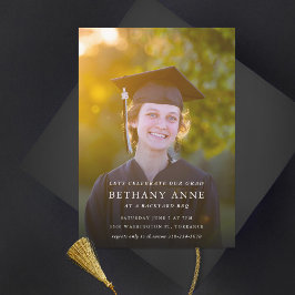 Invitación de foto mínima al partido de graduación