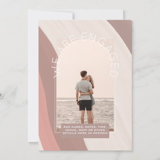 INVITACIÓN DE FOTO MODERNA - Colores mixtos (Anverso)