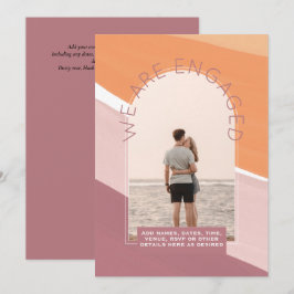 INVITACIÓN DE FOTO MODERNA - Colores mixtos