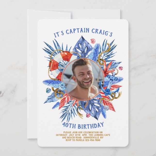 Invitación de Foto Náutica (Anverso)