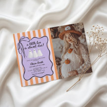 Invitación de Foto para Baby Shower de Fantasmita