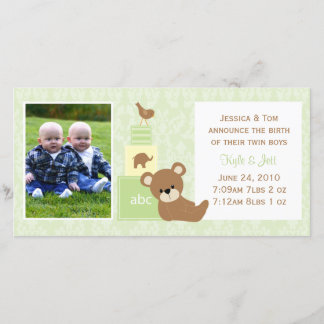 Invitación de foto para bebé
