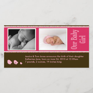 Invitación de foto para bebé
