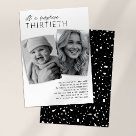 Invitación de foto para cumpleaños número 30: Ento