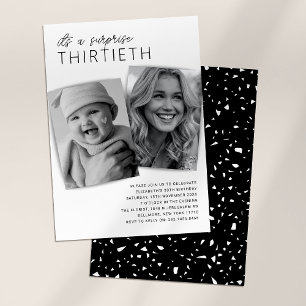 Invitación de foto para cumpleaños número 30: Ento