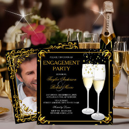 Invitación de foto para fiesta de compromiso en Ch