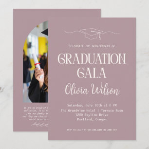 Invitación de Foto para Gala de Graduación Moderna
