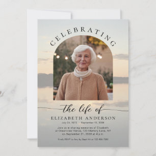 Invitación de foto para la Celebración de la Vida