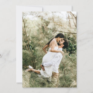 Invitación De Foto Para La Superposición De Vellum