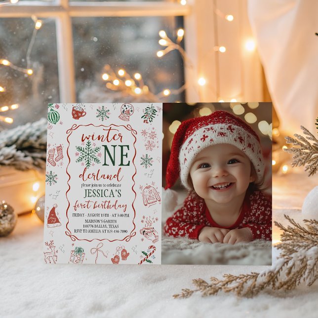 Invitación de foto Winter ONEderland (Subido por el creador)