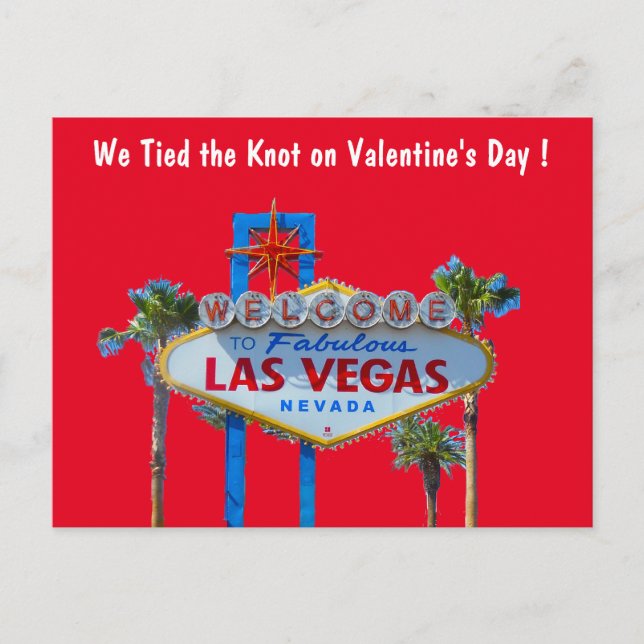 Invitación de fotografía Boda de Las Vegas (Anverso)