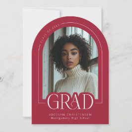 Invitación de fotografía de grado Minimalista mode