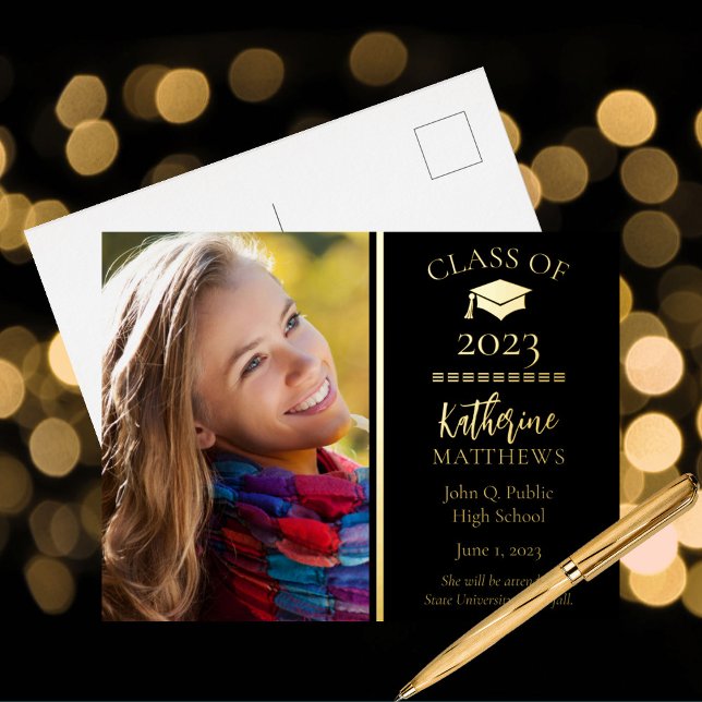 Invitación de fotografía de graduación Classy Clas (Subido por el creador)