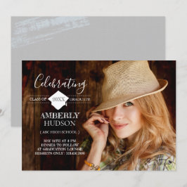 Invitación de fotografía de graduación de Grand Ac