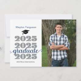 invitación de fotografía de graduación de la gradu