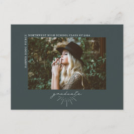 Invitación de fotografía de graduados de la línea