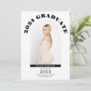 Invitación de fotografía de graduados modernos