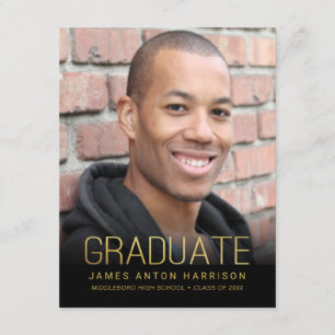 Invitación de fotografía de la fiesta de graduació