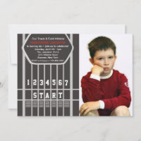 Invitación de fotografía de línea de inicio de pis