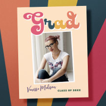 Invitación de fotografía de moda retro vintage Boh