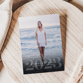 Invitación de fotografía de negrita elegancia 2023