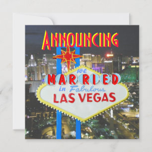 Invitación de fotografía matrimonial de Las Vegas