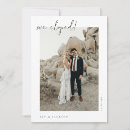 Invitación de fotografía minimalista