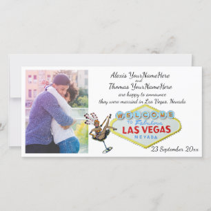 Invitación de fotos Boda de Las Vegas