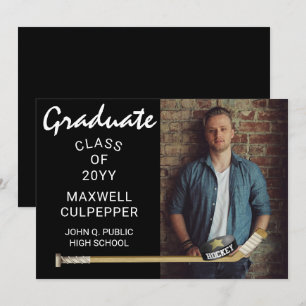 Invitación de fotos de graduación deportiva de jug