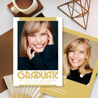 Invitación de fotos de graduados de Blues de Varsi