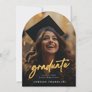 invitación de fotos de graduados de secundaria con