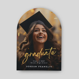 invitación de fotos de graduados de secundaria con