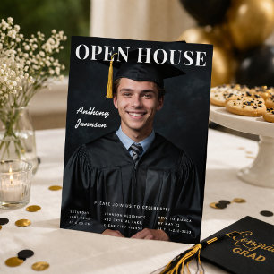 Invitación de Fotos de la Casa Abierta de Graduaci