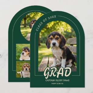 Invitación de Fotos de Mascotas de Graduación de C