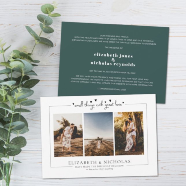 Invitación de fotos de micro Bodas de tamaño reduc (Subido por el creador)