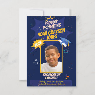 Invitación de fotos de Personalizado de pregrado d