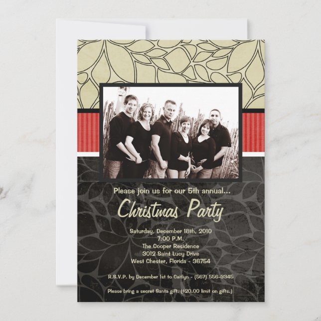 Invitación de fotos de vacaciones felices para Nav (Anverso)