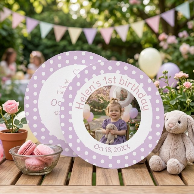 Invitación de Fotos del Primer Cumpleaños de Lavan (Subido por el creador)