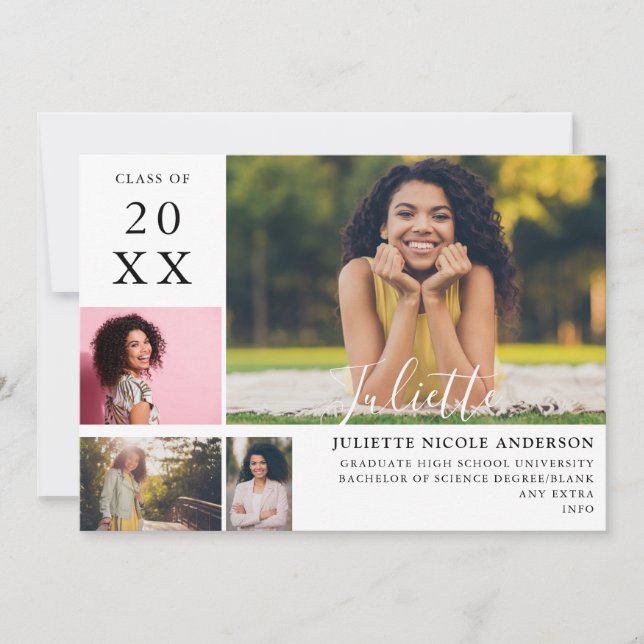 Invitación de fotos Graduate Modern Stylish 4 (Anverso)