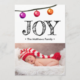 Invitación de fotos para bebés Navidades de vacaci