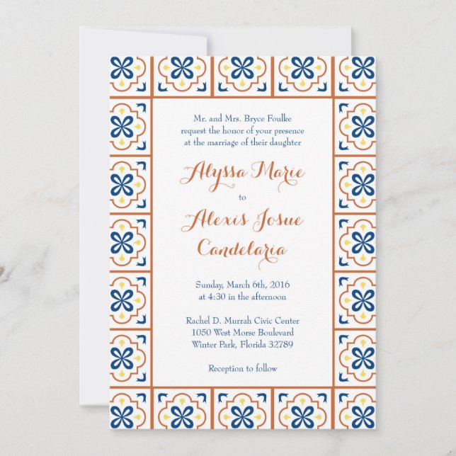 Invitación de Foulke Inglés (Anverso)