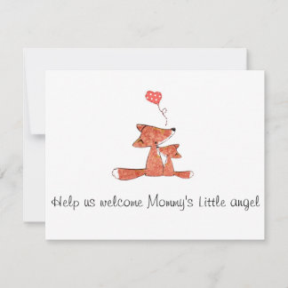 Invitación de Fox Baby Shower